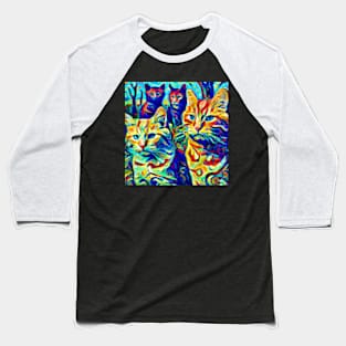 van Gogh's Cats Baseball T-Shirt